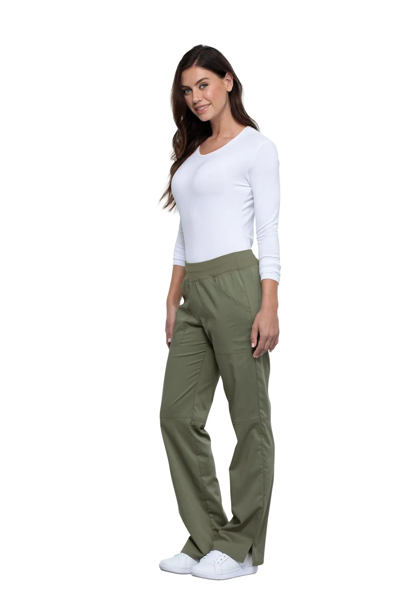 Mid Rise Pull On Cargo Pant