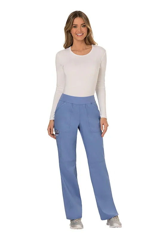 Mid Rise Pull On Cargo Pant