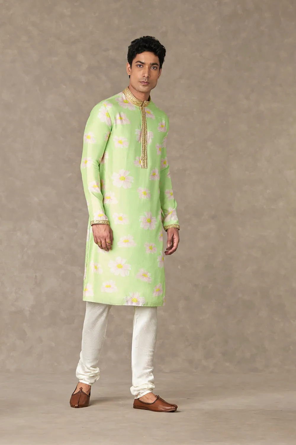 Mint Parijat Kurta Sets