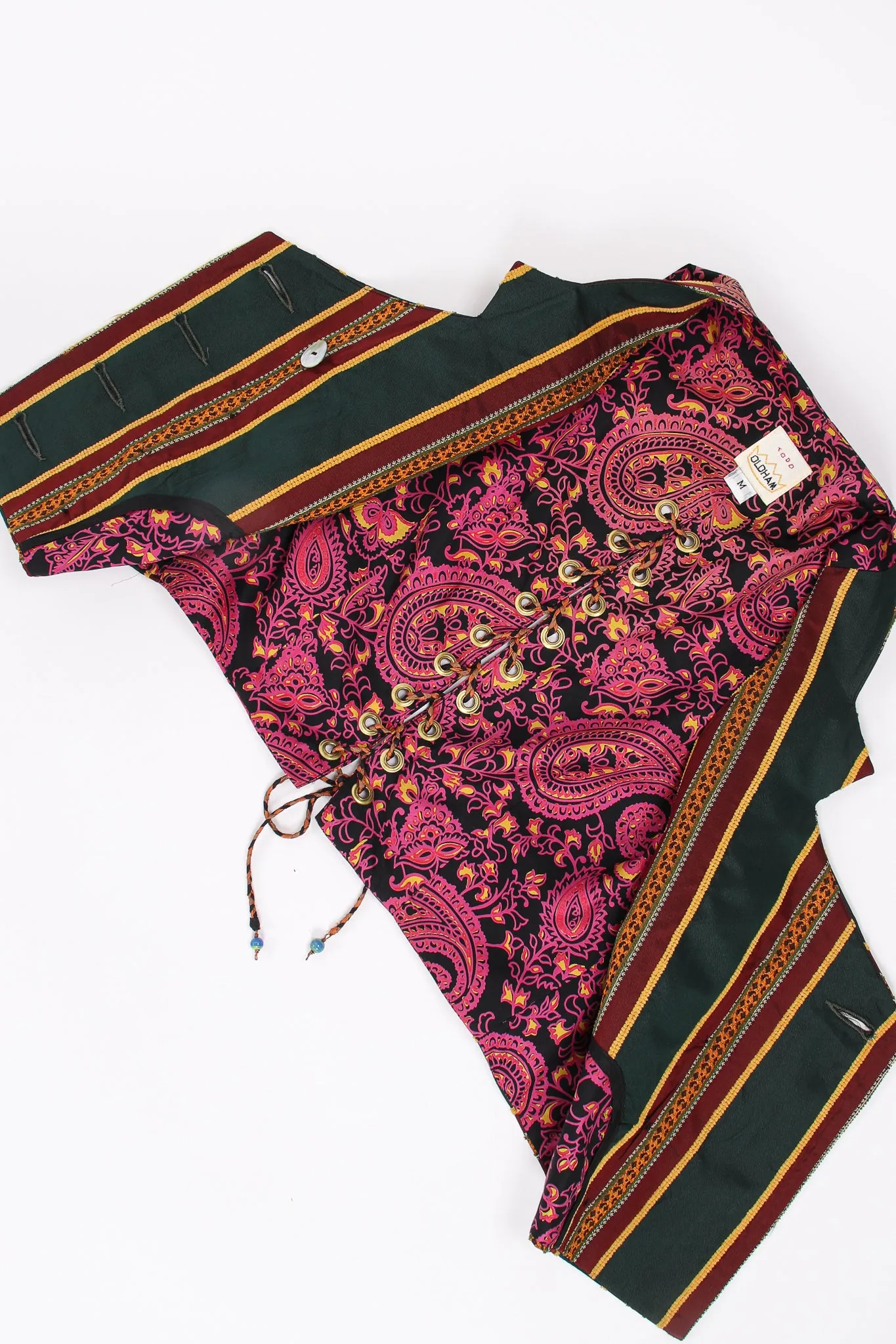 Mixed Print Silk Vest