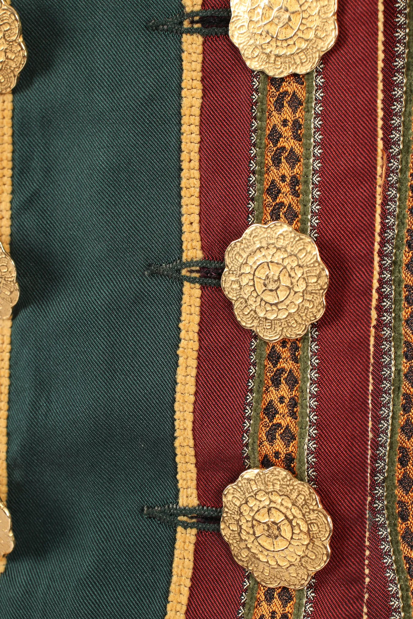 Mixed Print Silk Vest