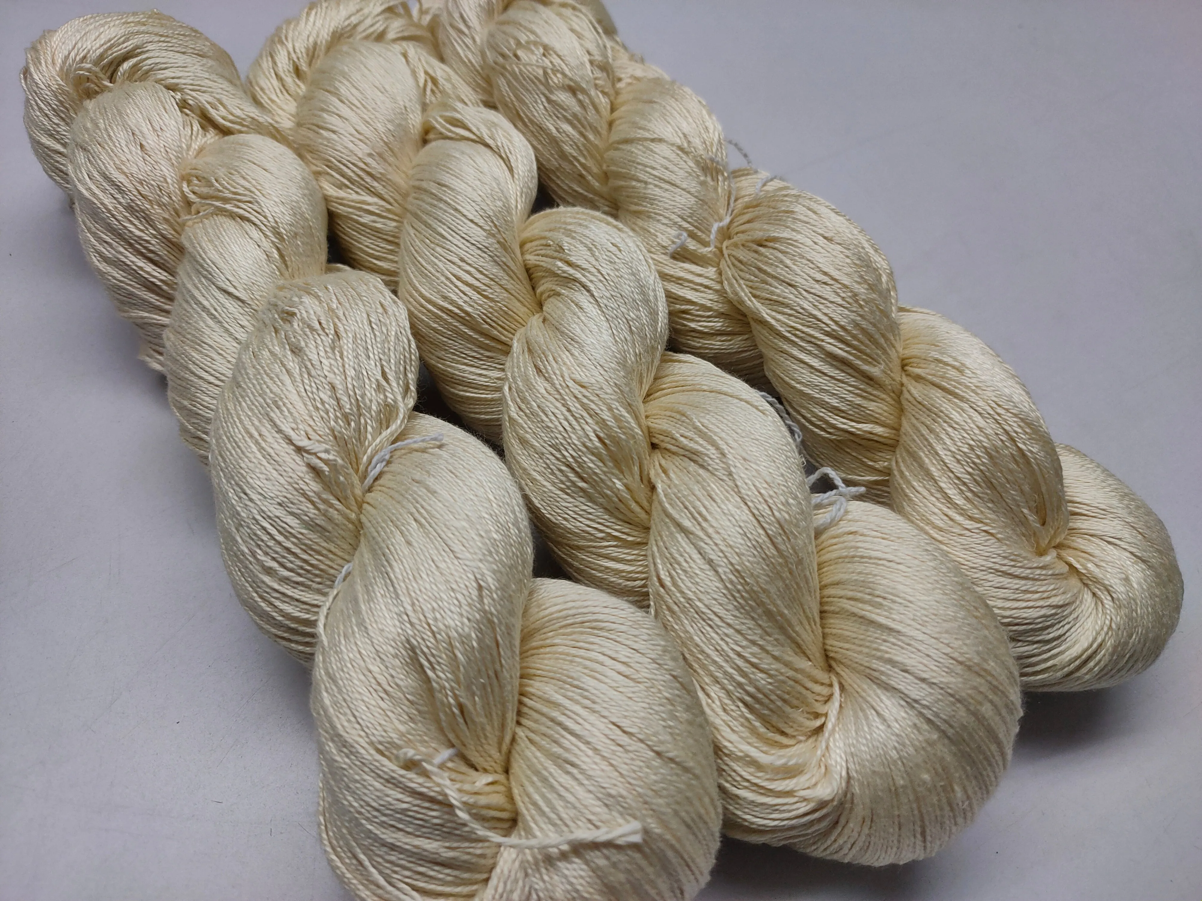 Mulberry Silk Yarn 600M in 100Gram Undyed