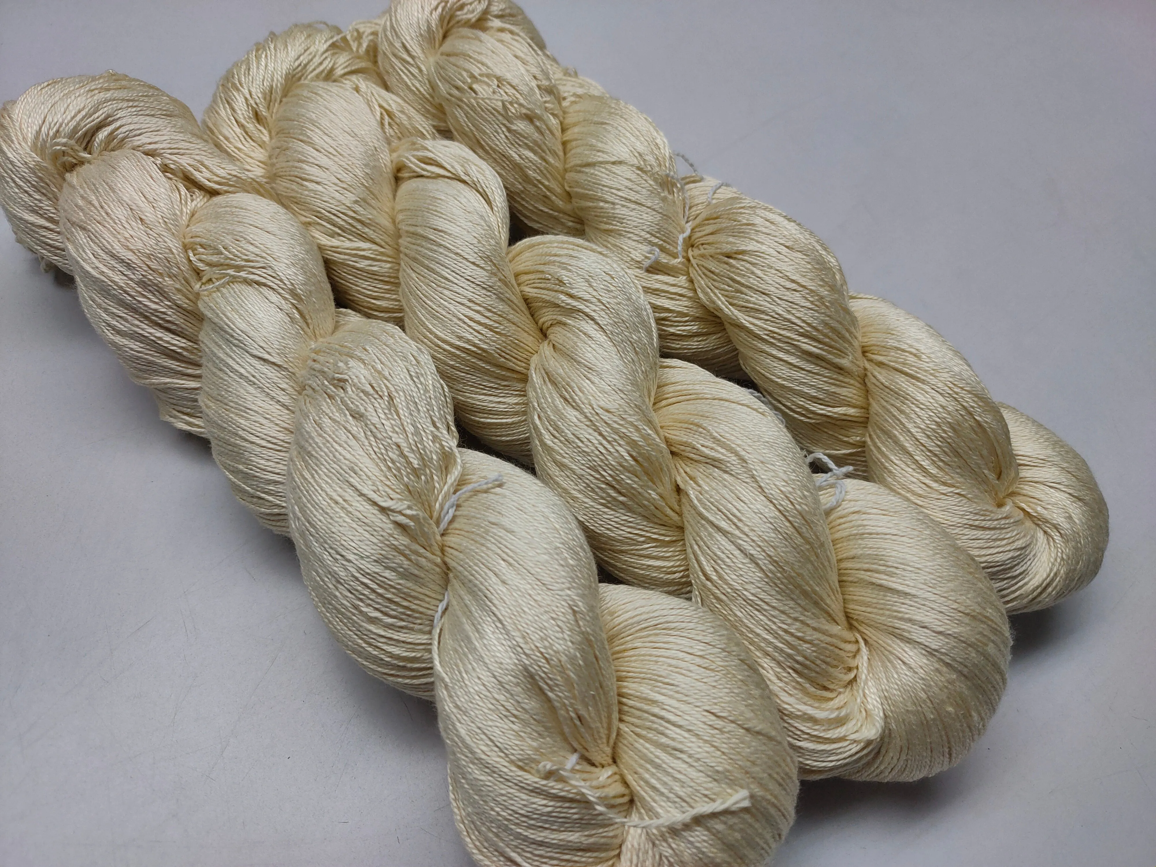 Mulberry Silk Yarn 600M in 100Gram Undyed