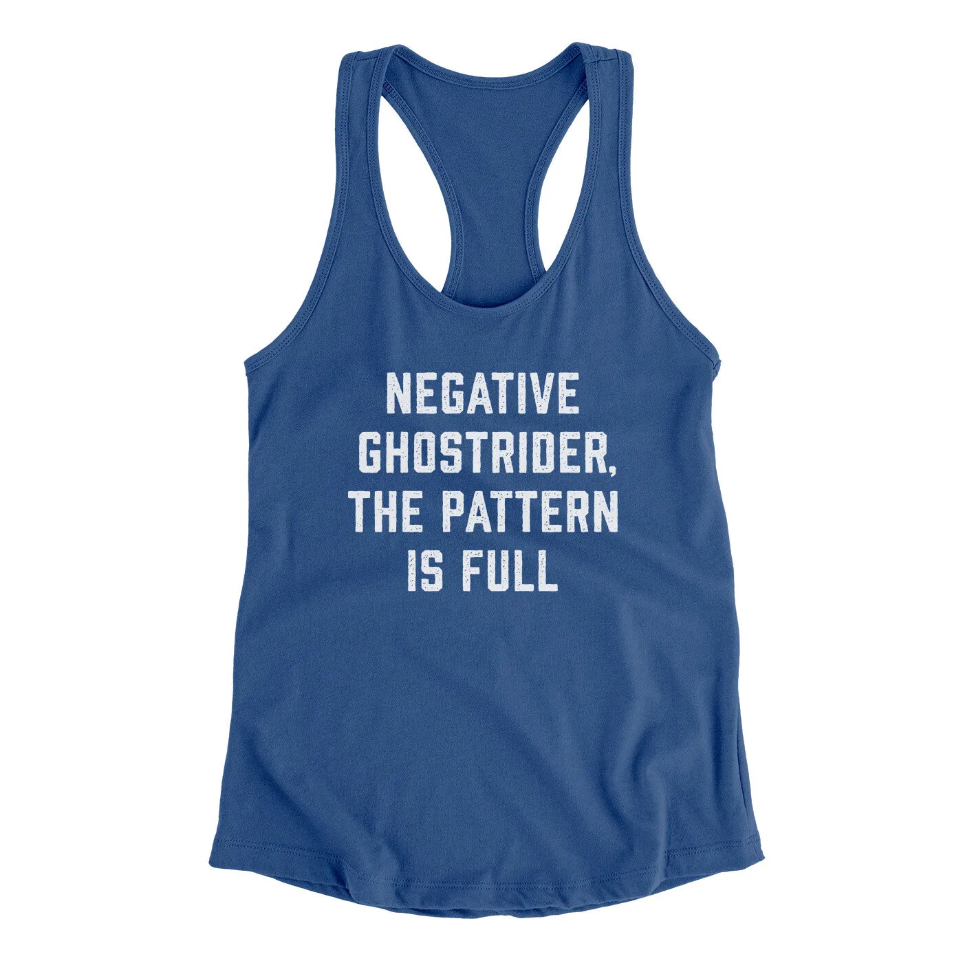 Negative Ghostrider The Pattern Is Full Women's Racerback Tank