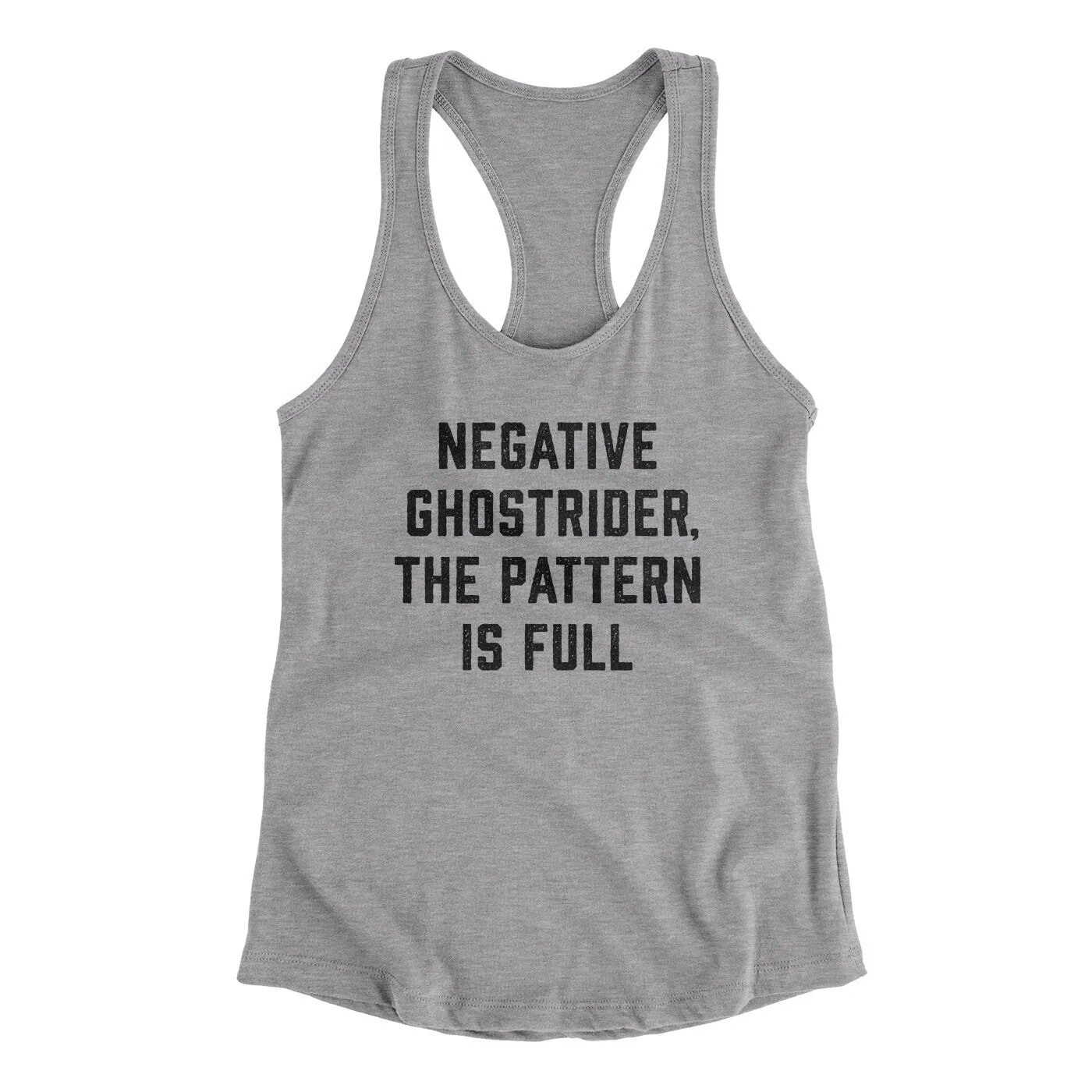 Negative Ghostrider The Pattern Is Full Women's Racerback Tank