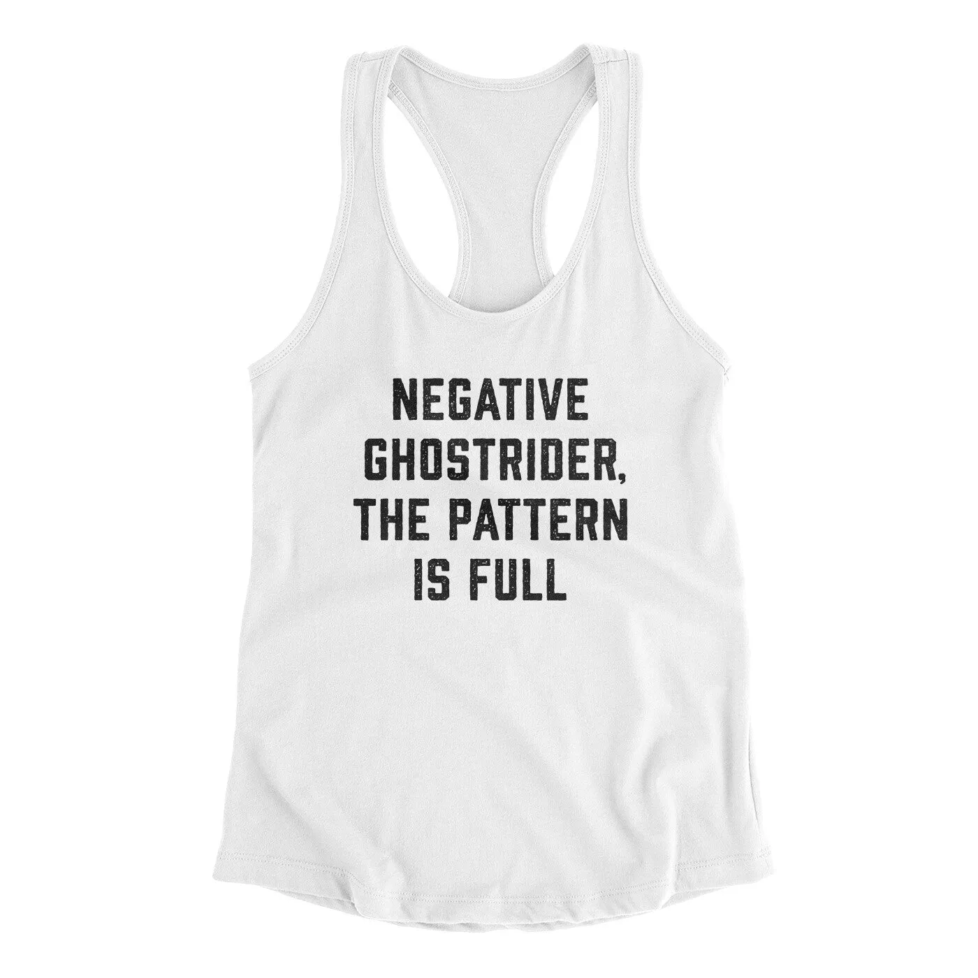 Negative Ghostrider The Pattern Is Full Women's Racerback Tank