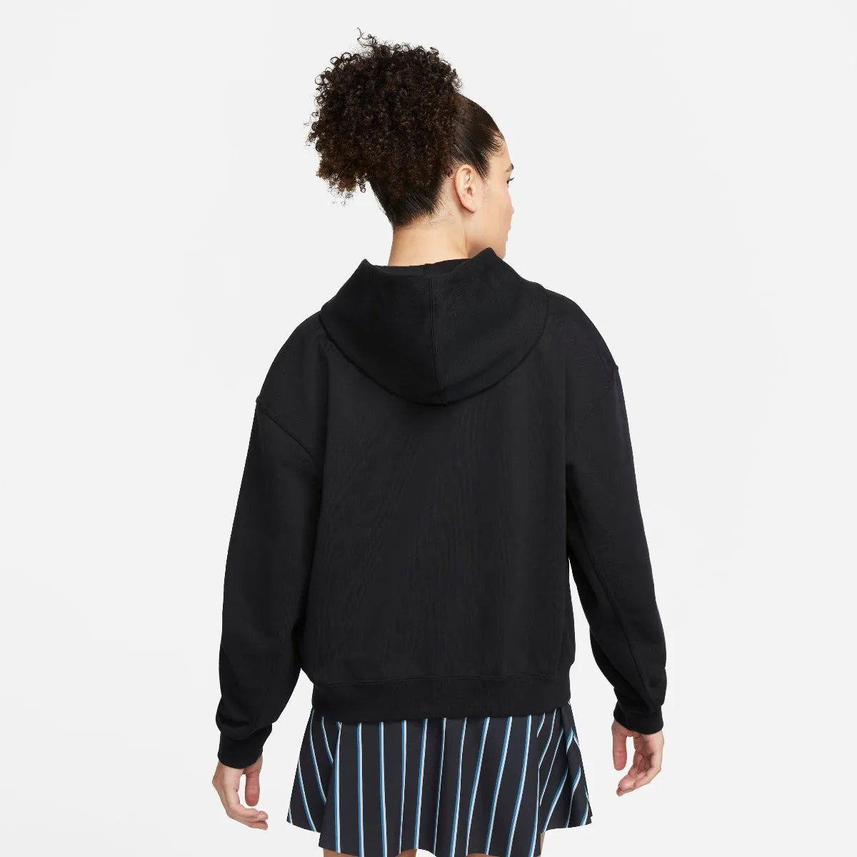 Nike Women's Fleece Heritage Tennis Hoodie (Black)