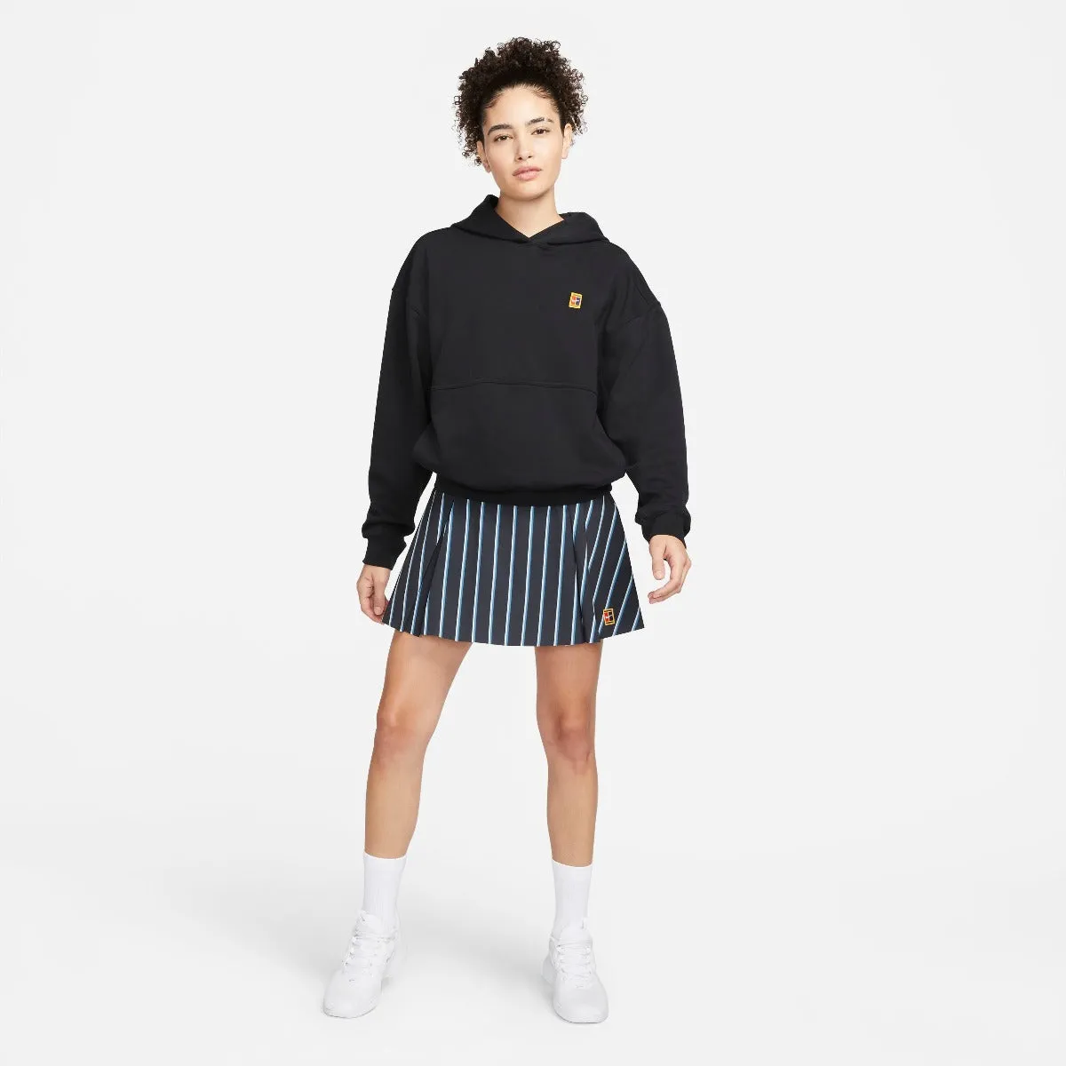 Nike Women's Fleece Heritage Tennis Hoodie (Black)