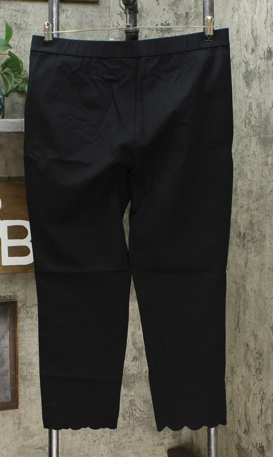 NWT Lemon Way Women's Flawless Twill Scallop Hem Crop Pants 10 14 16
