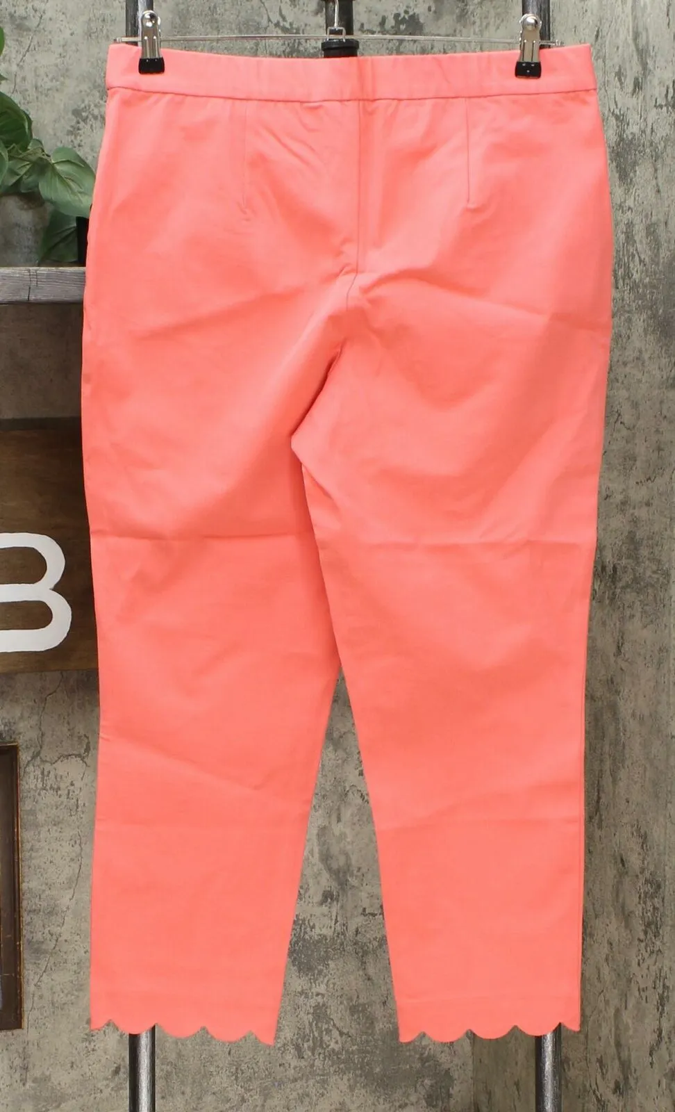 NWT Lemon Way Women's Flawless Twill Scallop Hem Crop Pants 10 14 16