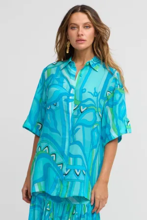 Oceanic Blues Short Sleeve Shirt