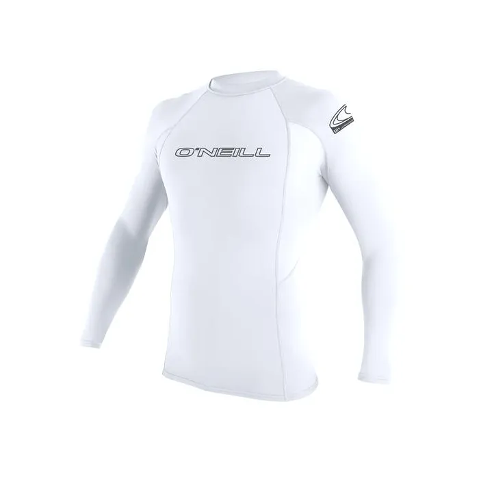 O'Neill - Basic Skins L/S Crew Rash Vest - White