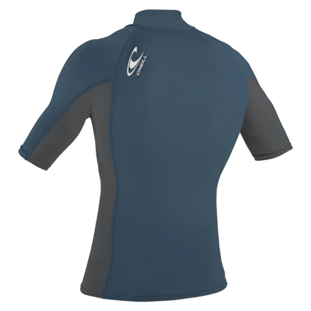 O'Neill Premium Skins Turtleneck Rash Vest - Copenblue/Smoke