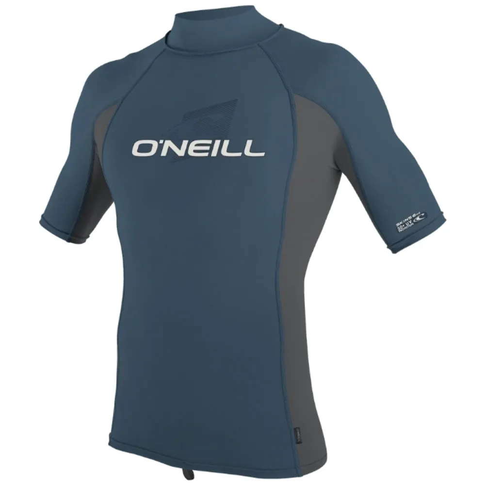 O'Neill Premium Skins Turtleneck Rash Vest - Copenblue/Smoke