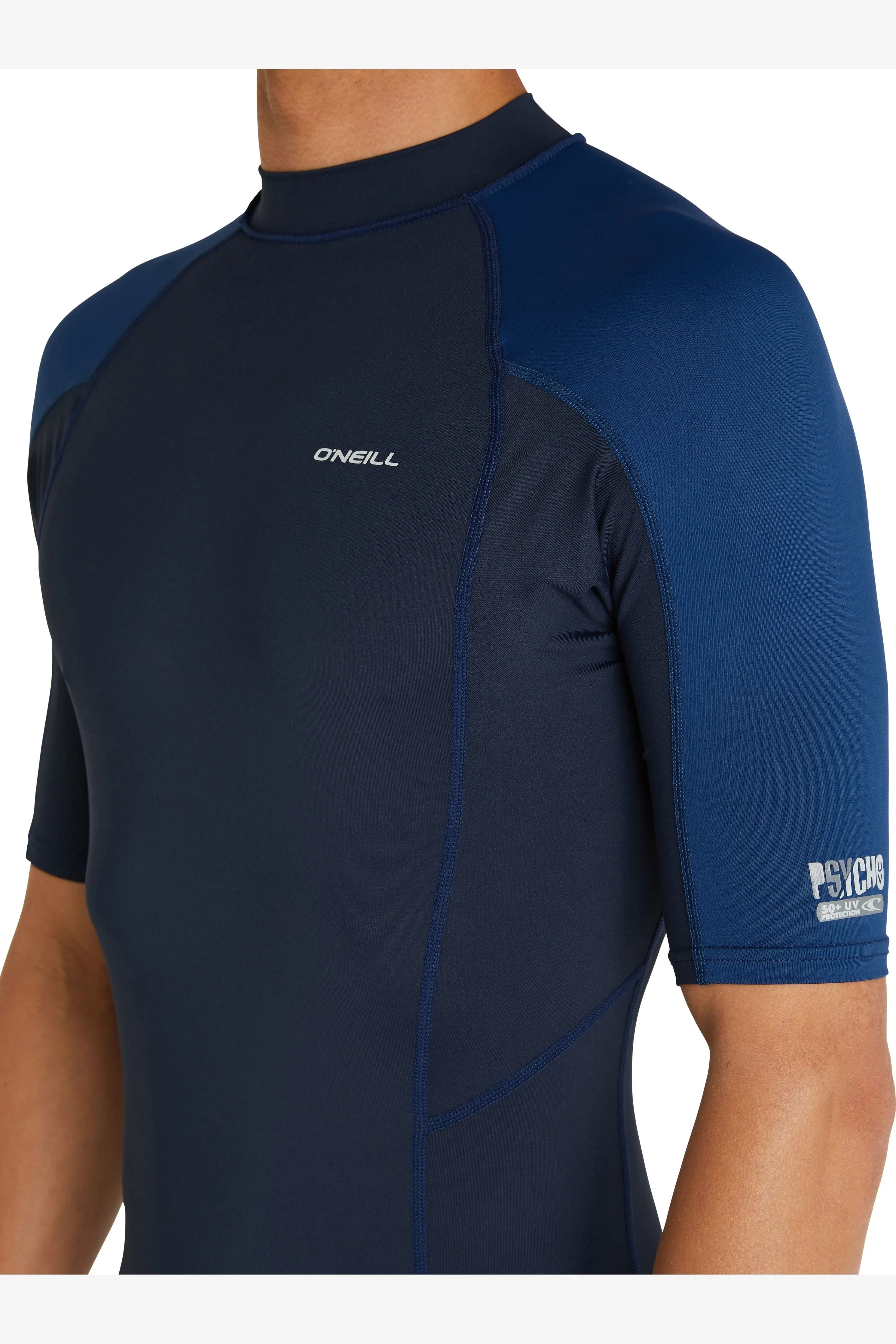 O'NEILL PSYCHO UV SS RASH VEST - ABYSS