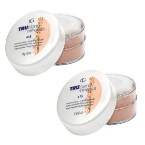 Pack of 2 CoverGirl tru BLEND Minerals Loose Mineral Powder, Translucent Medium 415
