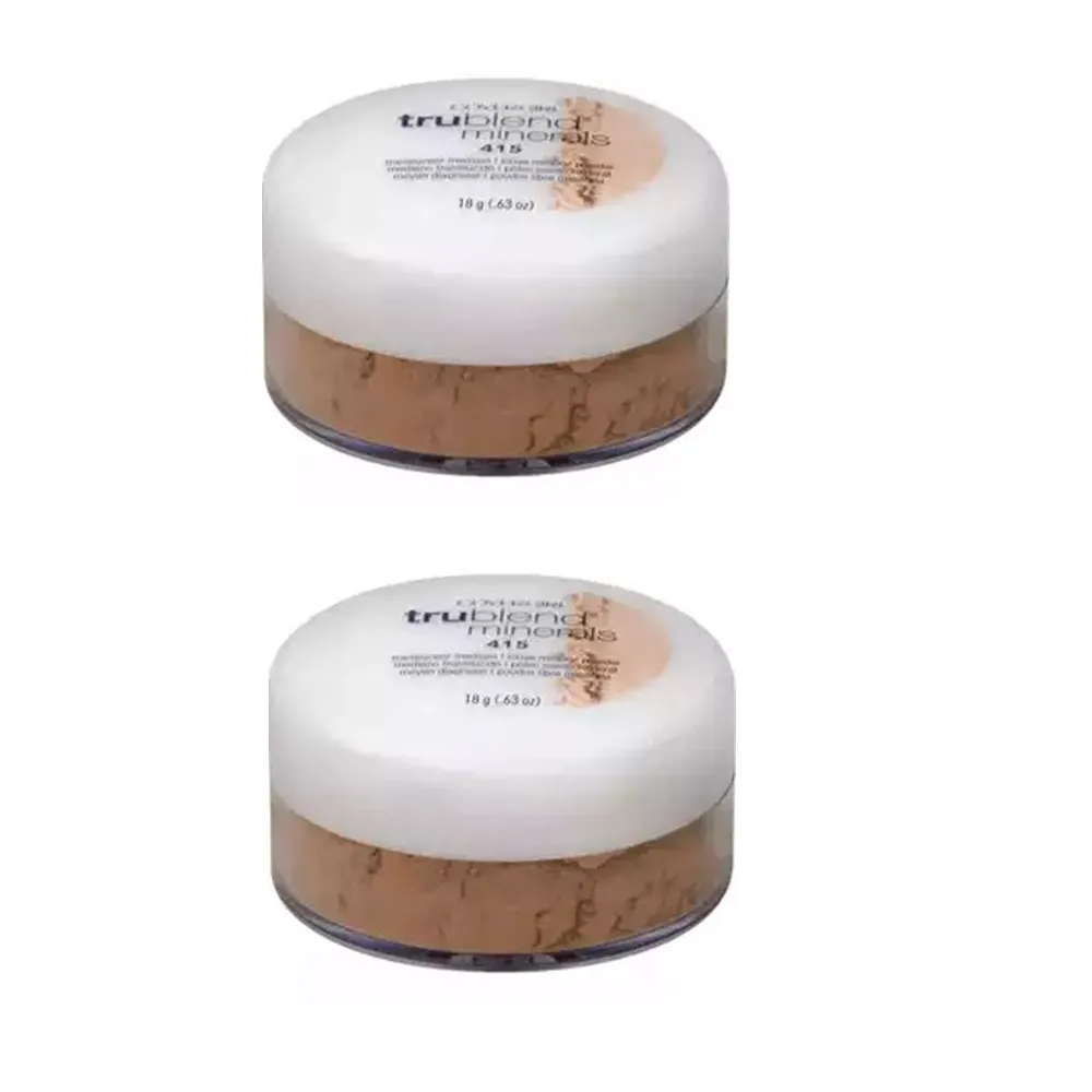Pack of 2 CoverGirl tru BLEND Minerals Loose Mineral Powder, Translucent Medium 415