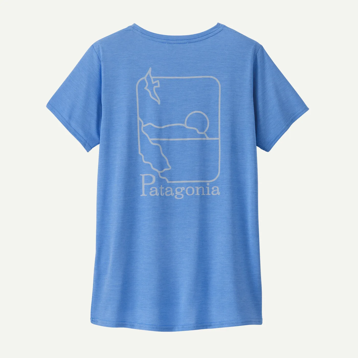 Patagonia Capilene® Cool Daily Graphic Shirt - Waters Swelldrifter: Abundant Blue X-Dye