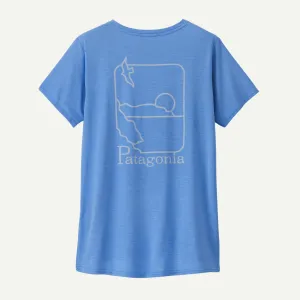 Patagonia Capilene® Cool Daily Graphic Shirt - Waters Swelldrifter: Abundant Blue X-Dye