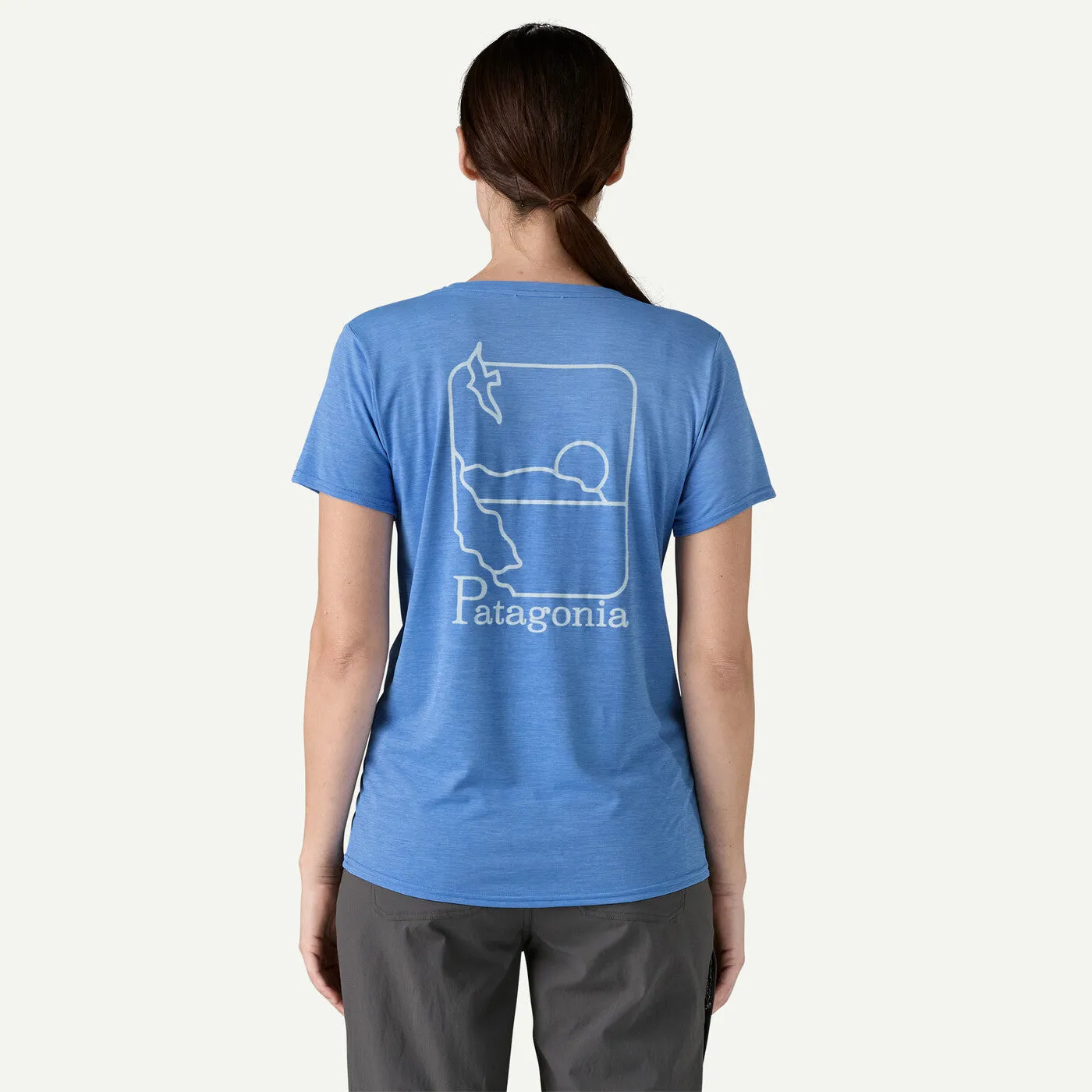 Patagonia Capilene® Cool Daily Graphic Shirt - Waters Swelldrifter: Abundant Blue X-Dye