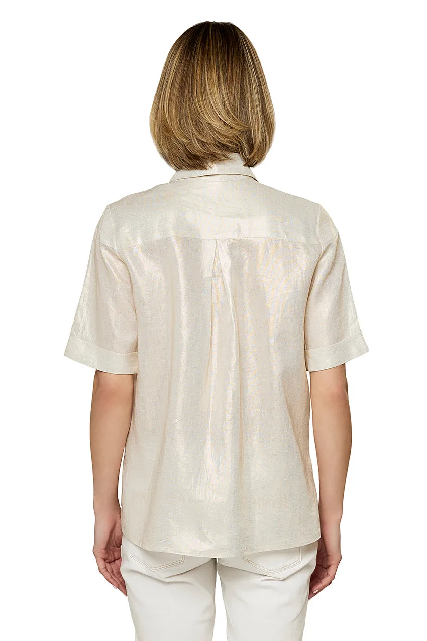 Patch-Pocket Button-Front Shirt