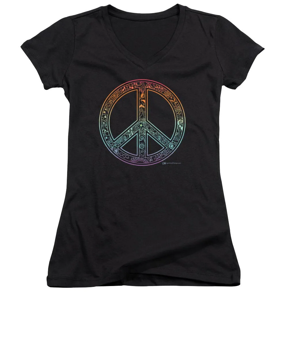 Peace Sign - Women's V-Neck