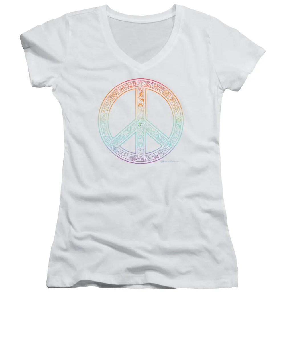 Peace Sign - Women's V-Neck