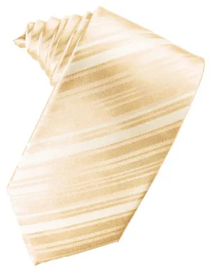 Peach Striped Silk Necktie