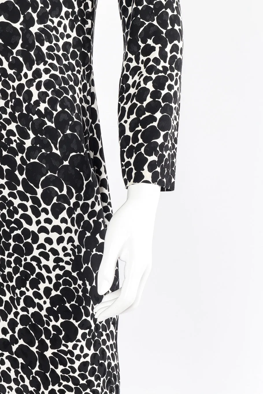 Petal Print Silk Dress