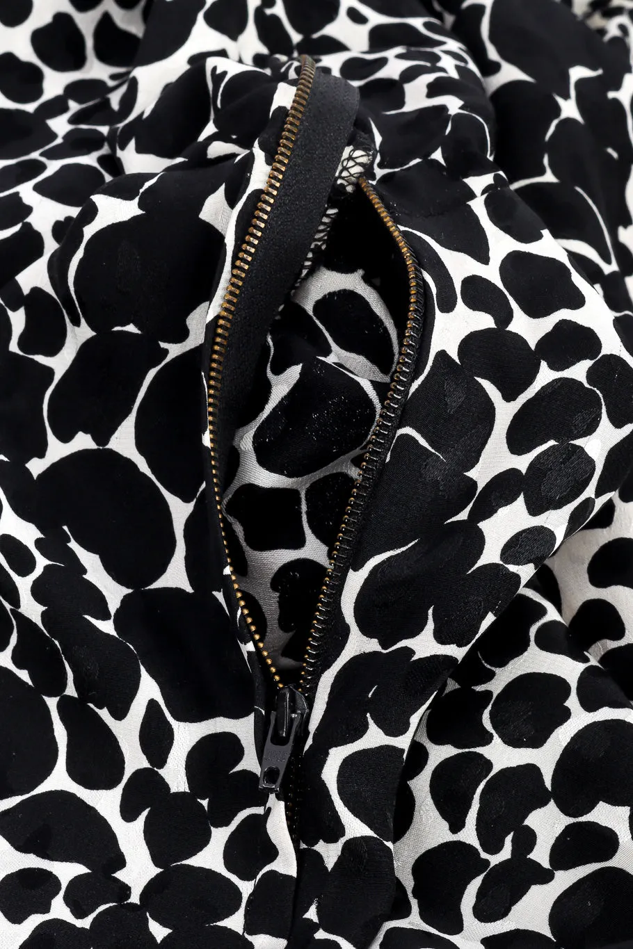 Petal Print Silk Dress