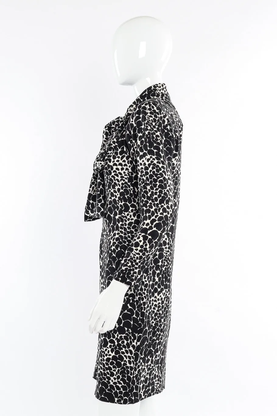 Petal Print Silk Dress