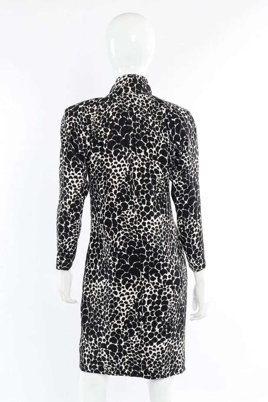 Petal Print Silk Dress