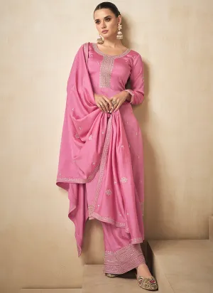 Pink Sequence Embroidery Pakistani Salwar Kameez