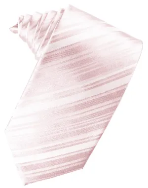 Pink Striped Silk Necktie
