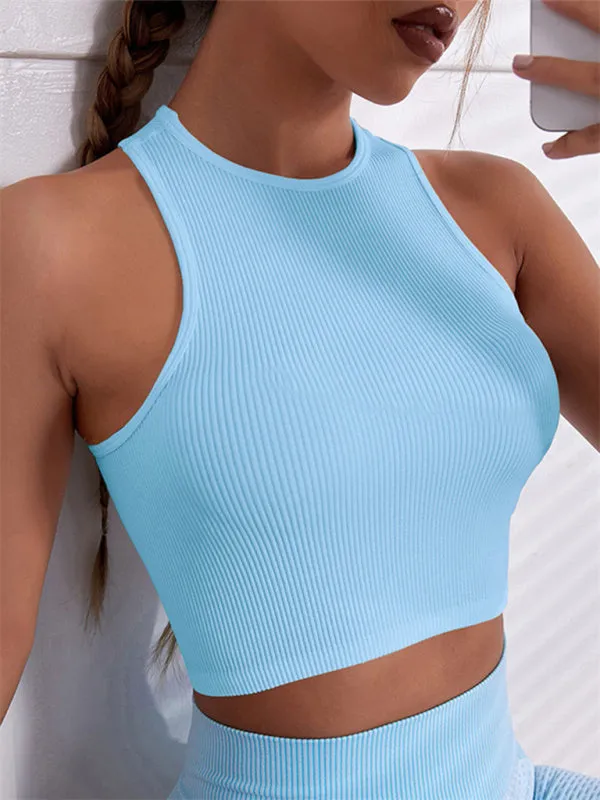 Pit Bar Sports Solid Color Round Neck Quick Dry