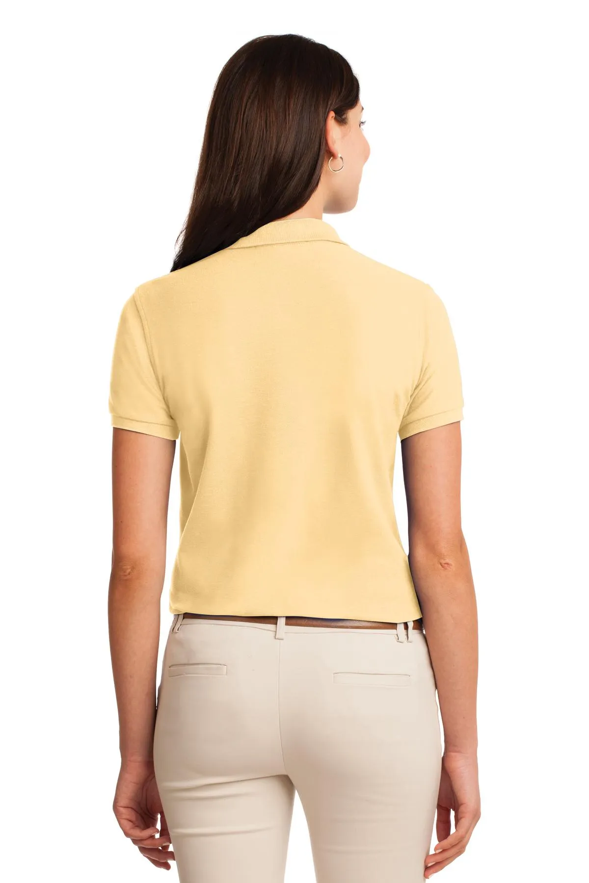 Port Authority Women's Silk Touch Polo.  L500 Banana