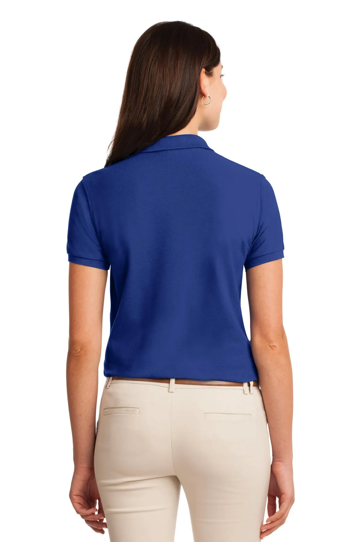 Port Authority Women's Silk Touch Polo.  L500 Royal