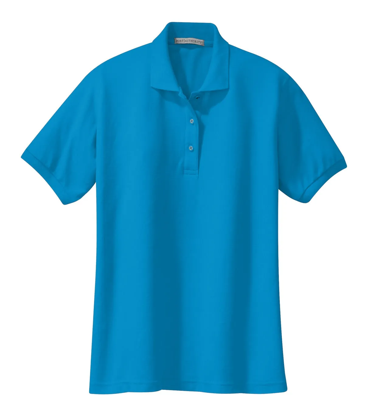 Port Authority Women's Silk Touch Polo.  L500 Turquoise