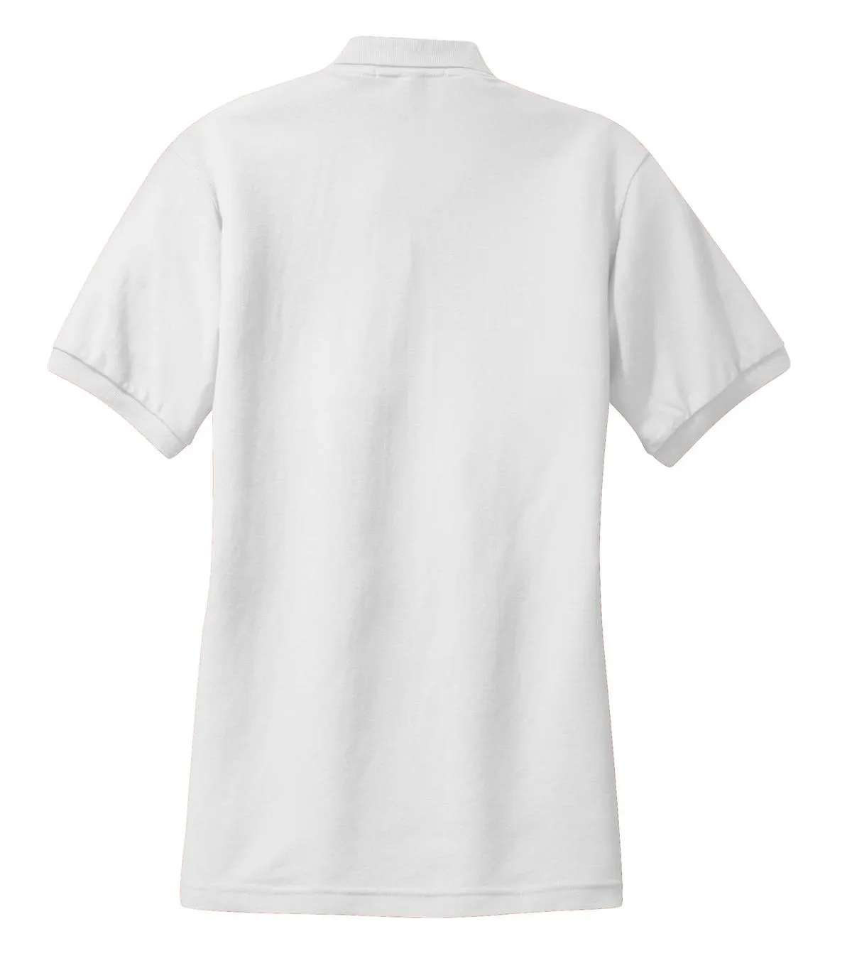 Port Authority Women's Silk Touch Polo.  L500 White