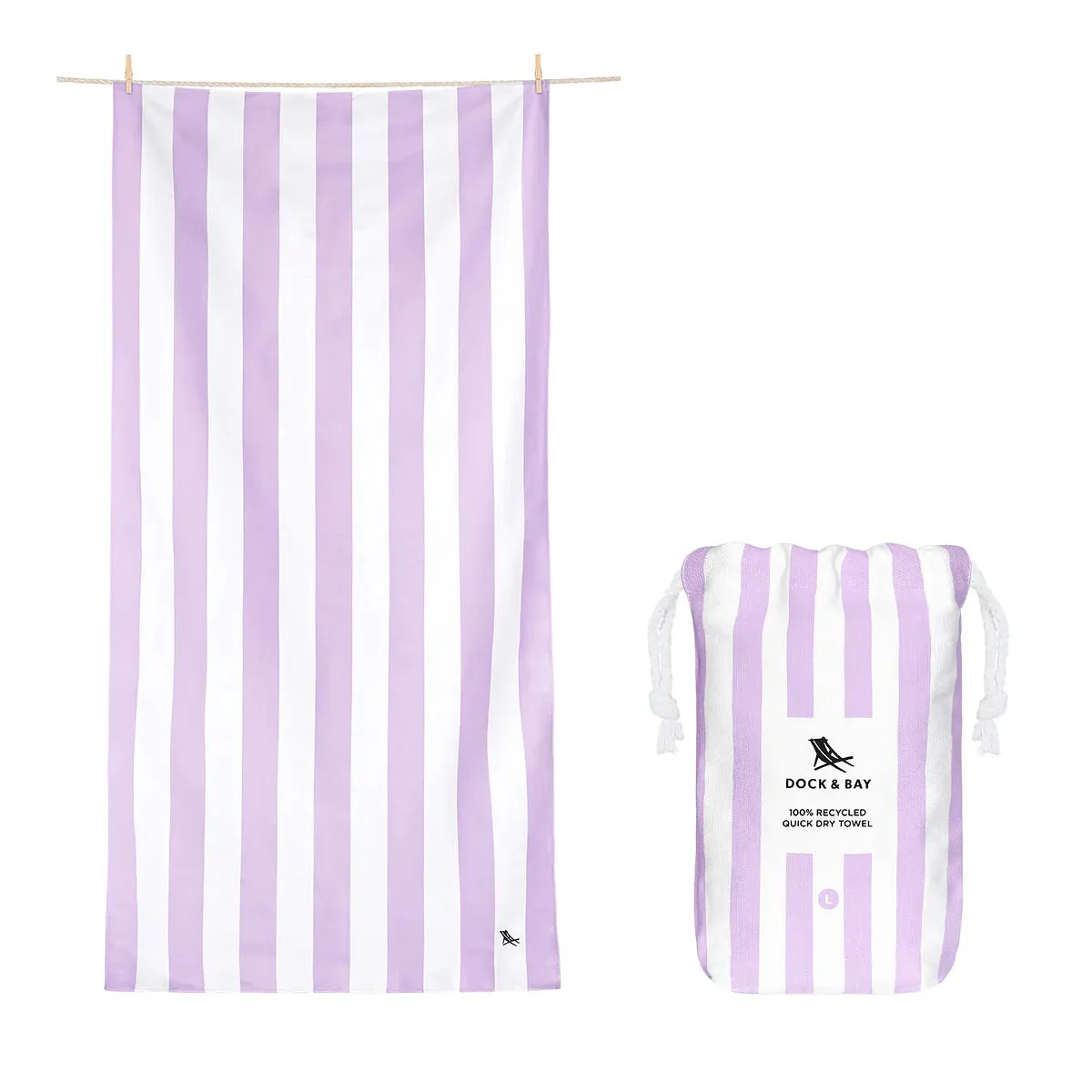 Quick Dry Towels L (Lombok Lilac)
