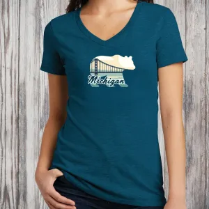 "Bear Bridge" Women's V-Neck