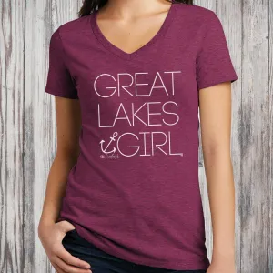 "Great Lakes Girl" Women's V-Neck