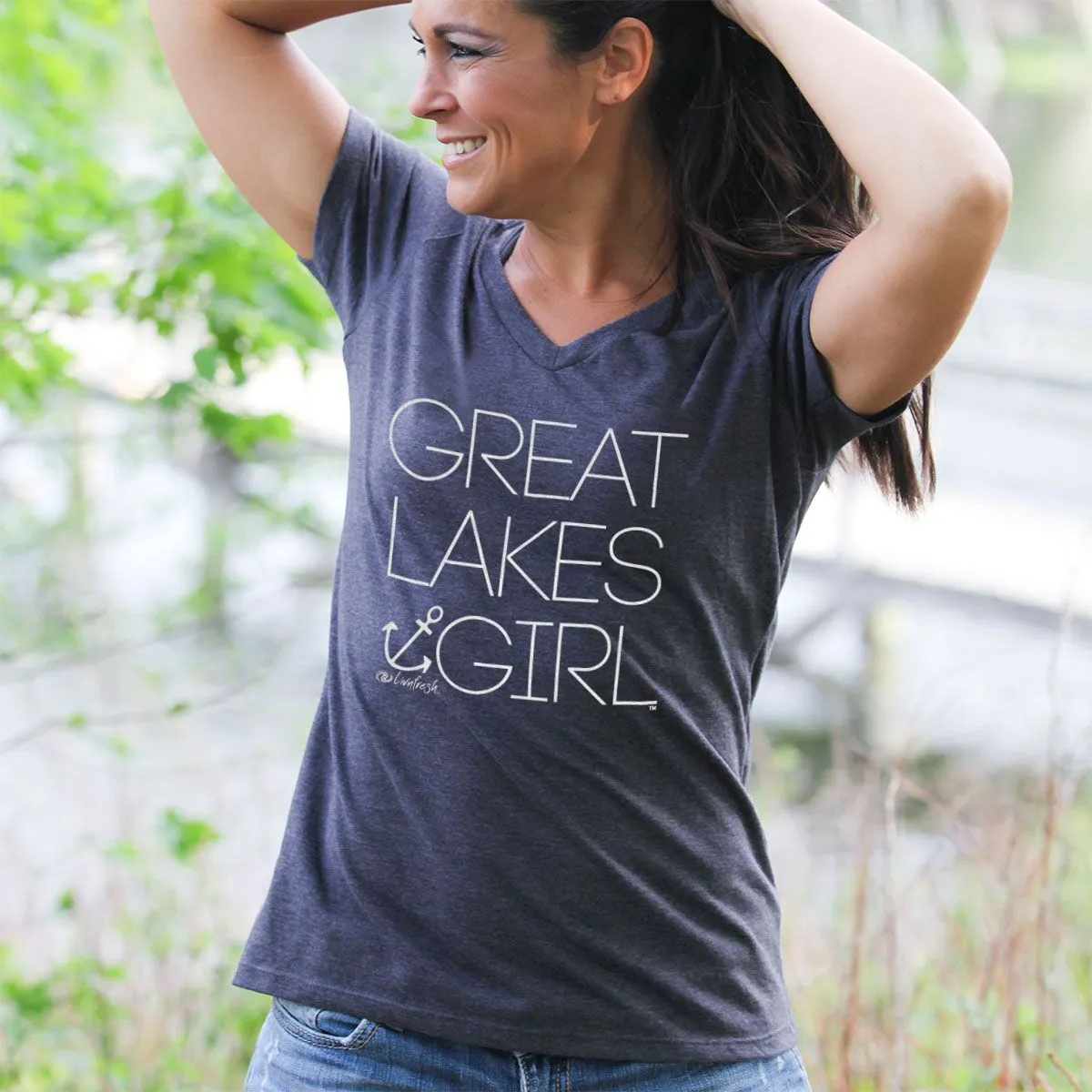 "Great Lakes Girl" Women's V-Neck