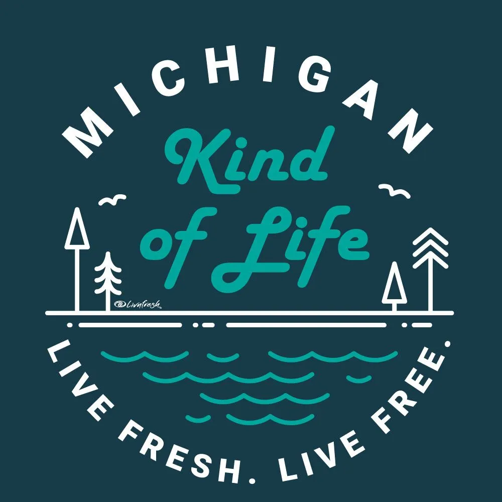 "Michigan Kind Of Life" Women's V-Neck