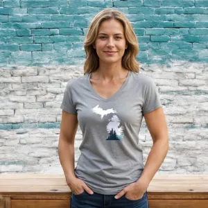 "Michigan Vista" Women's V-Neck