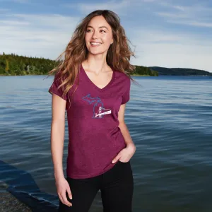 "NEW Michiganian Bridge" Women's V-Neck