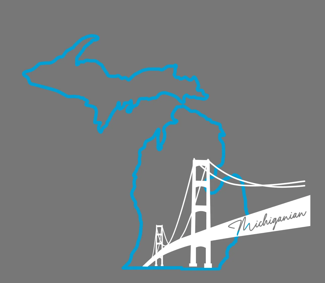 "NEW Michiganian Bridge" Women's V-Neck