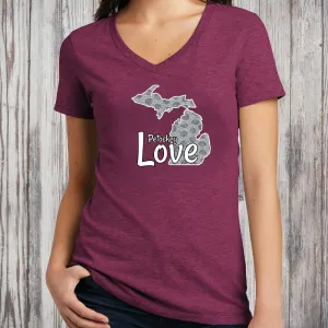 "Petoskey Love" Women's V-Neck