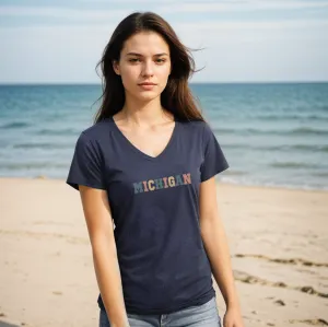 "Timeless Michigan" Women's V-Neck