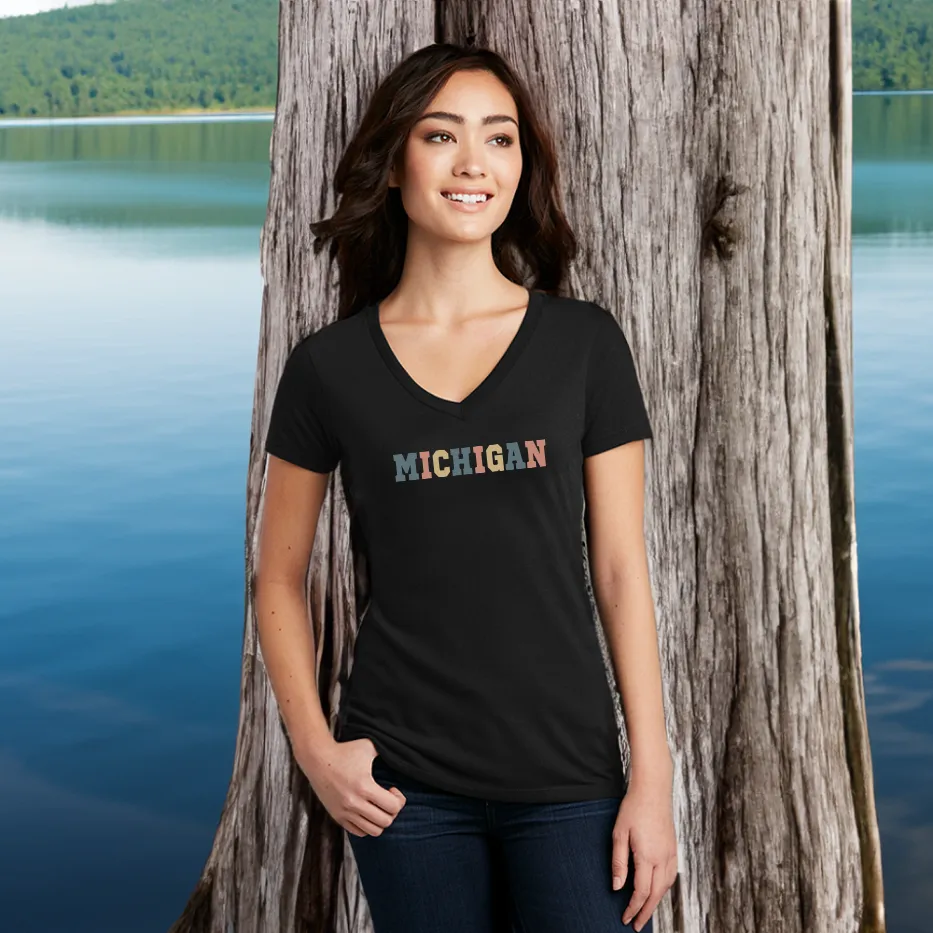 "Timeless Michigan" Women's V-Neck
